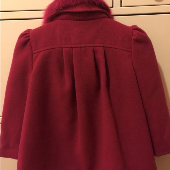 Jackets & Coats Monsoon Red Baby Girl Coat Poshmark